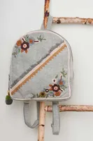 Floral Embroidered Backpack