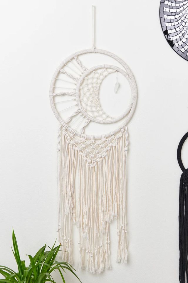 White Moon Crystal Wall Hanging