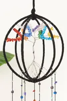 Rainbow Glass Bead Tree Globe Wall Hanging