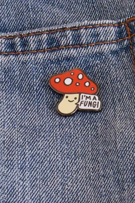 Red Fungi Enamel Pin