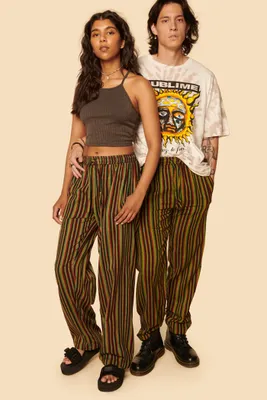 Funky Striped Pocket Pants