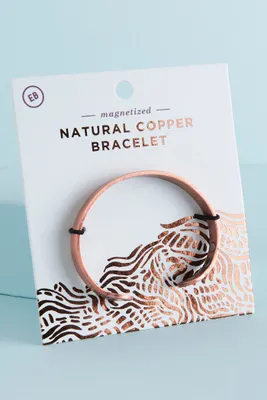 Circle Magnetized Natural Copper Bracelet