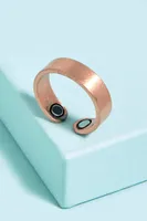 Solid Magnetized Natural Copper Ring