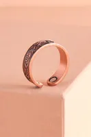 Wave Magnetized Natural Copper Ring