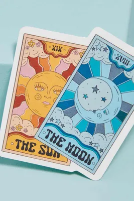 Sun and Moon Tarot Cards Sticker (EB Exclusive)