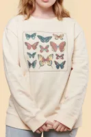 Cream Butterfly Colony Sweatshirt (EB Exclusive)