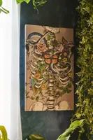 Skeleton Garden Canvas Wall Art