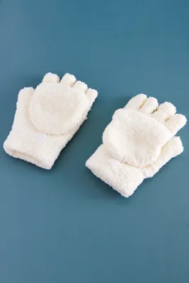 Fuzzy Foldover Gloves