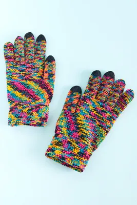 Multi Confetti Tech Gloves