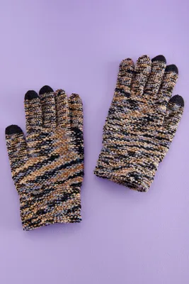 Neutral Confetti Tech Gloves