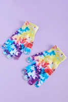 Rainbow Tie Dye Tech Gloves