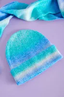 Ocean Ombre Foldover Beanie