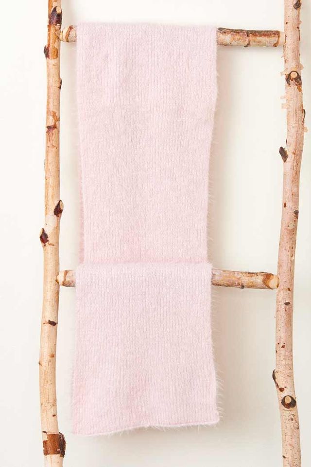 Pale Pink Sparkly Scarf
