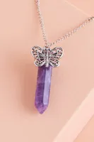 Butterfly Amethyst Necklace