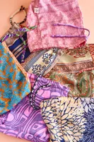 Large Assorted Recycled Sari Pouch