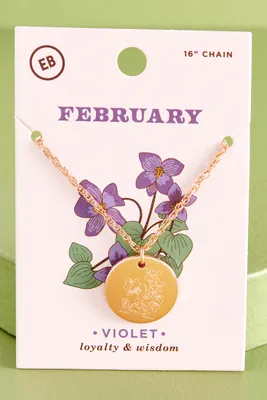 February Violet Necklace