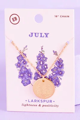 July Larkspur Necklace