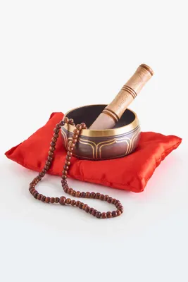 Small Singing Bowl and Malas Gift Set