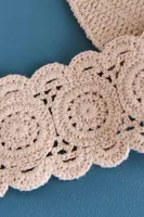 Natural Scalloped Crochet Headband