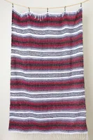 Burgundy Red Baja Blanket