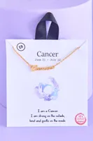 Gold Cancer Necklace