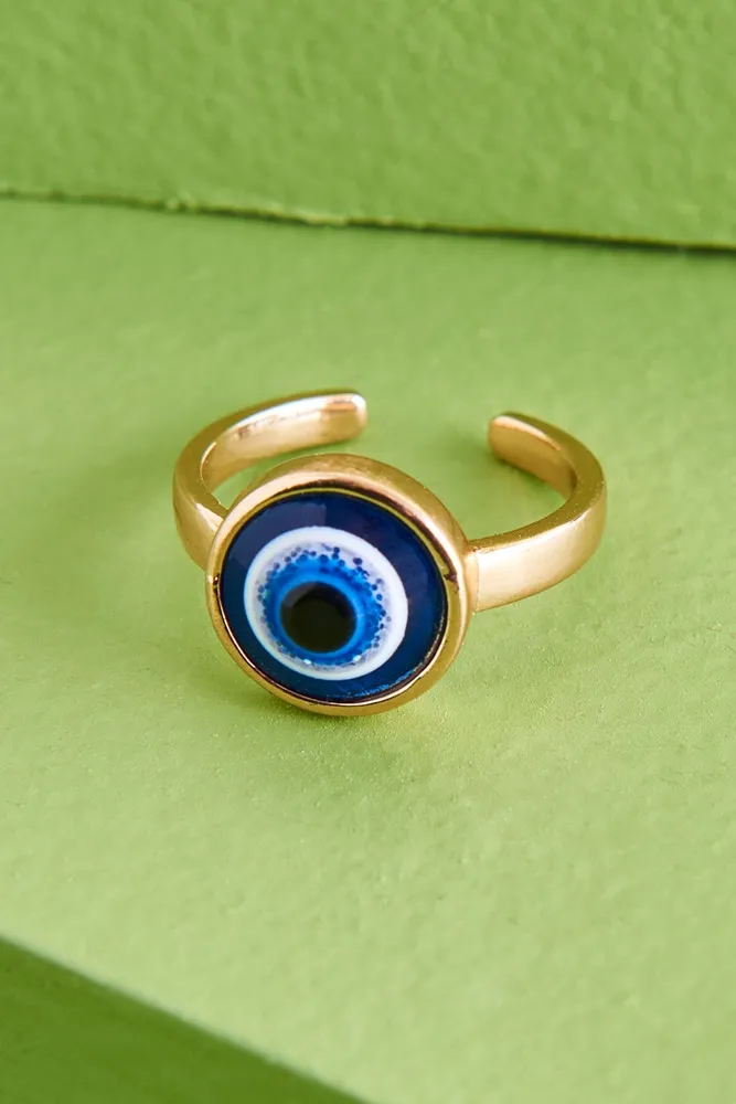 Evil Eye Adjustable Ring