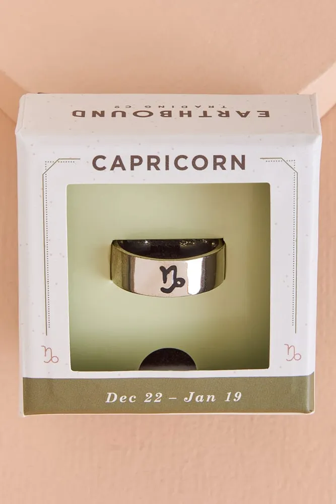 Capricorn Zodiac Ring – Big Joes Biker Rings