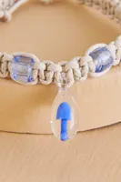 Blue Mushroom Hemp Bracelet