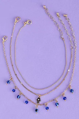 Gold Mystical Anklet Set