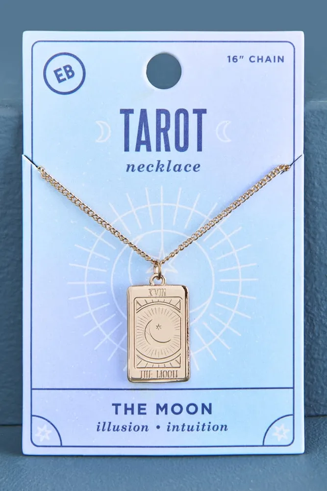 The Moon Tarot Card Necklace