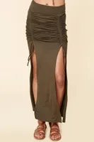 Fern Double Maxi Slit Skirt