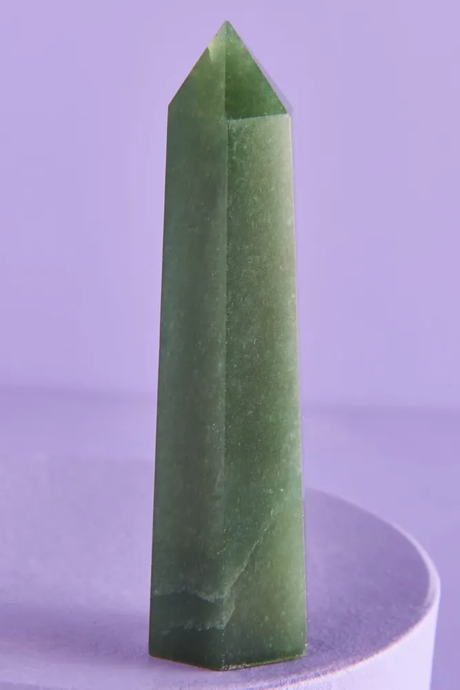 Green Aventurine Stone Point Base