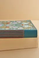 Whimsy Floral Medium Leather Journal (EB Exclusive)