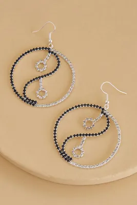 Yin Yang Stone Earrings