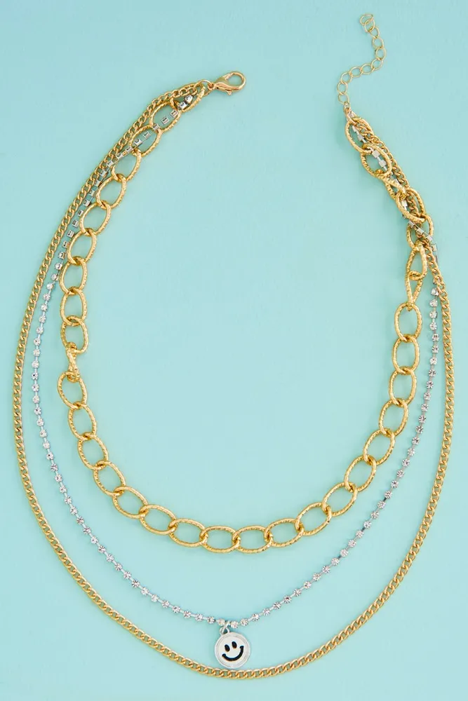 Triple Layered Chain Necklace