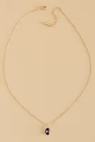 February Birthstone Pendant Necklace
