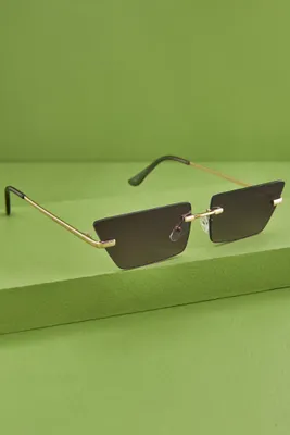 Angled Grey Sunglasses