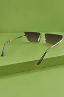 Angled Grey Sunglasses