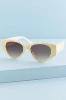 Yellow Checkered Mod Sunglasses