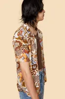 Abstract Moth Button Up Camp Shirt (EB Exclusive)