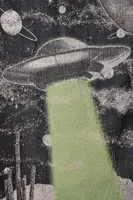 UFO Alien Woven Throw Blanket (EB Exclusive)