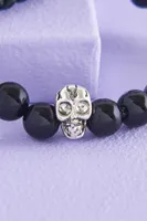 Agate Skull Bracelet Set