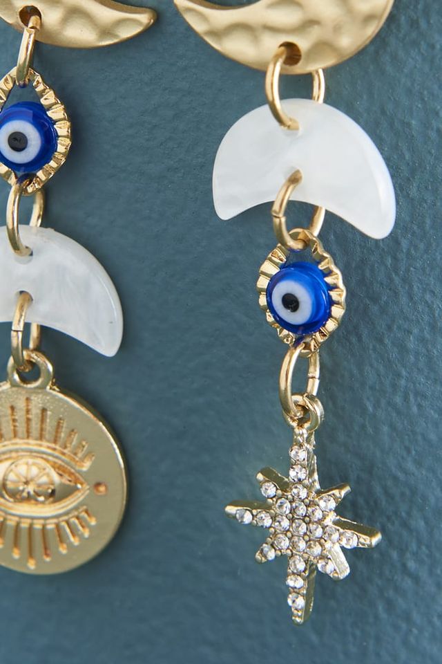 Love and Protection Evil Eye Earrings