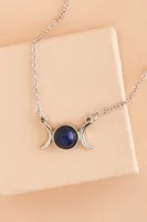 Sodalite Triple Goddess Necklace