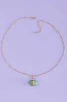 Green Aventurine Double Pointed Necklace