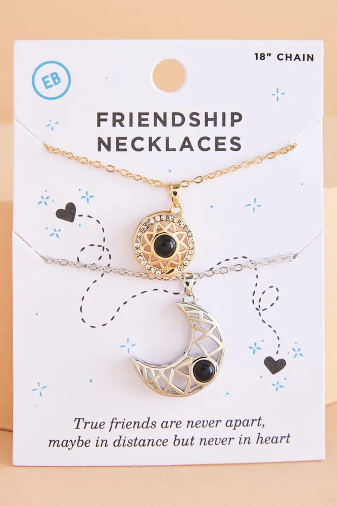 New Stitching 7-Piece Set Best Friend Sisters Good Friend Necklace Bff  Pendant Letter Necklace Fashion Birthday Gift