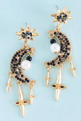 Blue Moon Pearl Earrings