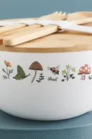 Woodland Butterfly Bamboo Bowl w/ Utensils Set (EB Exclusive)