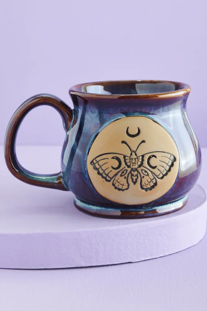 Crescent Moon Moth Mug