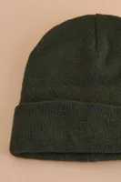 Forest Green Foldover Beanie